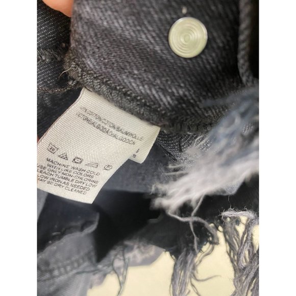 🖤Free People Black Overalls with Distressed Hem - Picture 12 of 15